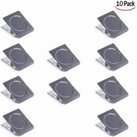 Ulisem10 Stück Magnetklammern, Metallmagnetklammern Kühlschrankmagnetklammern Magnetklammern Magnetklammern Zeichenklammern für Whiteboard, von ULISEM