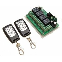 Ulisem433MHZ Drahtlose Fernbedienung DC 12V 4CH Lange Distanz RF Relais Schalter 2 Sender + 1 Empfänger für Garage Tür/tor Alarm Ulisem433MHZ Drahtlose Fernbedienung DC 12V 4CH Lange Distanz RF Relais Schalter 2 Sender + 1 Empfänger für Garage Tür/tor Alarm von ULISEM