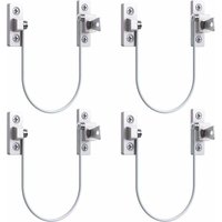 4pcs Fensterbegrenzer Tür Fenster Türbegrenzer Fensterschloss upvc Begrenzungsschloss Sicherheitsschloss Kabelbegrenzungsschloss Mit Schlüssel und von ULISEM