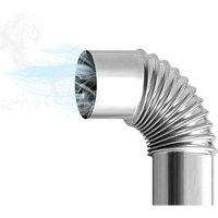 Ulisem90° Ofenrohrbogen - Ø 60 mm - Stahl - Ofen-Regenkappe von ULISEM