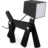 UlisemDog Tischlampe Individuell Einstellbar Holz LED Nachttischlampe für Kinder Tischlampe Kinderzimmer Schwarz von ULISEM