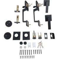 UlisemDoppeltürgriff-Set, großer amerikanischer Griff, einfaches modernes Türschloss, schwarze Doppeltür UlisemDoppeltürgriff-Set, großer amerikanischer Griff, einfaches modernes Türschloss, schwarze Doppeltür von ULISEM
