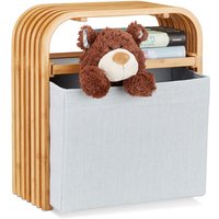 UlisemHocker mit Stauraum, Designerhocker mit Stauraum, schmaler Bambusholzhocker für den Kleiderschrank, Natur von ULISEM