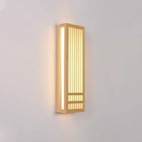 UlisemJapanische Retro-Wandlampe, kreative rechteckige Wandleuchte aus Holz mit Lampenschirm aus Acryl, personalisierte einfache UlisemJapanische Retro-Wandlampe, kreative rechteckige Wandleuchte aus Holz mit Lampenschirm aus Acryl, personalisierte einfache von ULISEM