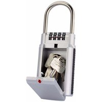 UlisemKey Lock Box, codierter Schlüsselkasten, Kombinations-Aufbewahrungsbox, sichere Aufbewahrung – Silber von ULISEM