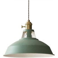 UlisemNordic Design Single Head Green Kronleuchter E27 Modern Simple Restaurant Kronleuchter Kupfer Lampenschirm von ULISEM