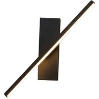 UlisemNordische moderne minimalistische kreative Schlafzimmer-Nachttischlampe personalisierte kreative rotierende Wandlampe warmes Licht schwarz-30CM von ULISEM
