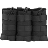 UlisemNylon Open Top MOLLE TRIPLE MAGAZINE DROP POUCH MIT BUNGEE SYSTEM (schwarz) von ULISEM