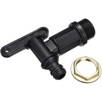 UlisemPlastic Wassertank-Wasserhahn, IBC-Lagertank-Adapter, Gartenschlauch-Wasserhahn-Adapter, Regenwassersammler, Kraftstoff von ULISEM