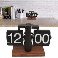 UlisemRetro Digitale Klappuhr, automatisch rotierende mechanische Uhr, batteriebetrieben, für die Dekoration von Zuhause, Schlafzimmer und Büro, von ULISEM