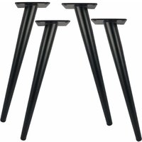 Ulisem - Set mit 4 30 cm langen Tischbeinen aus Metall für moderne Möbel, Kommoden, Schränke, Schreibtische, Ottomanenstühle, Ersatz-Möbelstützbeine, von ULISEM