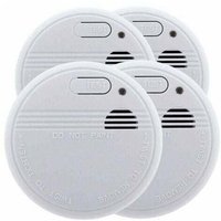 UlisemSet mit 4x NF-Rauchmeldern - 5 Jahre Garantie - 3 Jahre Batterielebensdauer - Lieferung mit Batterie und Installationszubehör von ULISEM