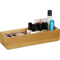 Ulisemx Bambus Aufbewahrungsboxen, stapelbar, Naturoptik, Küchenaufbewahrungsbox, Badezimmeraufbewahrungsbox, Dekobox, HxBxT: 5 x 23 x 7,5 cm, Natur von ULISEM