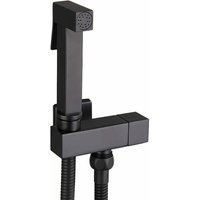 WC-Spray-Set, schwarzes Messing-Hand-Bidet-Sprühgerät Bidet-Sprühgerät Wand-WC-Spray-Komplettset, Körperpflege, G1/2 Ulisem von ULISEM