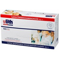Latex Einweghandschuhe AQL1.5 Größe 6-7, s puderfrei 100 Stück in Spenderbox - Ulith von ULITH