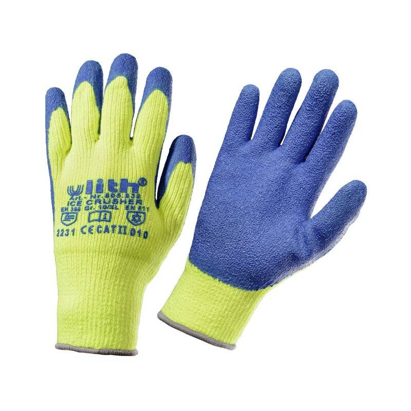 ULITH® Winterhandschuhe ICE-CRUSHER mit schrumpfgerauter Latex-Beschichtung Gr. 8 von F.W. Burmann GmbH & Co. KG