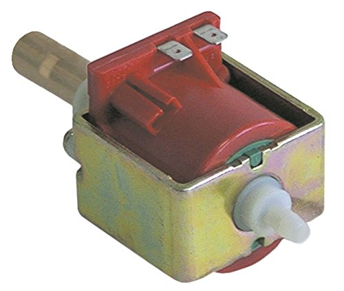 ULKA EX5 Vibrationspumpe für Gaggia 48W 24V Eingang ø 6mm Ausgang flach Länge 123mm 50/60Hz aus Messing von Ulka