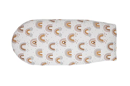 ULLENBOOM ® Einlage für Babynestchen 35 x 75 cm Regenbogen (Made in EU) - Bequeme Polsterung Babynestchen (Cocoon), aus Baumwolle & Polyester, bis 30 °C waschbar von ULLENBOOM