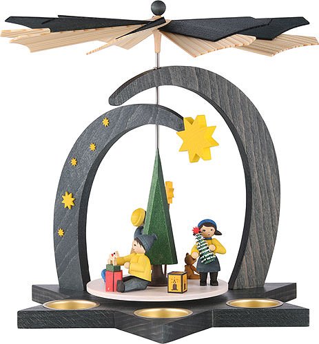 1-stöckige Pyramide Winterkinder - 27cm 1-stöckige Pyramide Winterkinder - 27cm von ULMIK