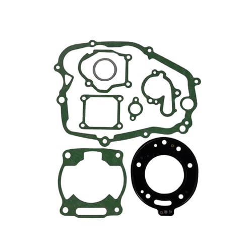 Universal Motorrad Komplette Motor Rebuild Zylinder Kurbelgehäuse Abdeckung Dichtung Kit for Mit T200R(Army green) von ULPTOBKUD