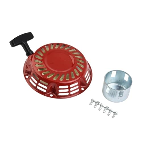 Universal-Seilzugstarter for GX160 und GX200, roter Rückstoßstarter aus Metall, inklusive 6 Schrauben, direktes Ersatzteil for Gartengeräte von ULPTOBKUD