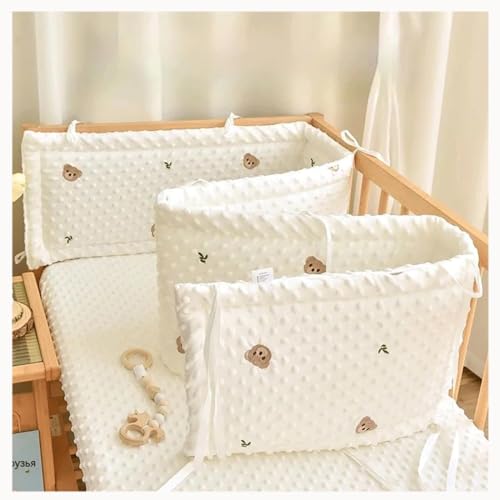 ULPYO Baby Bettumrandung, Weich,Polyesterfaser Umrandung Babybett, Umfassender Schutz Randschutz Babybett für Das Kinderzimmer für Jungen Und Mädchen,150x28cm von ULPYO