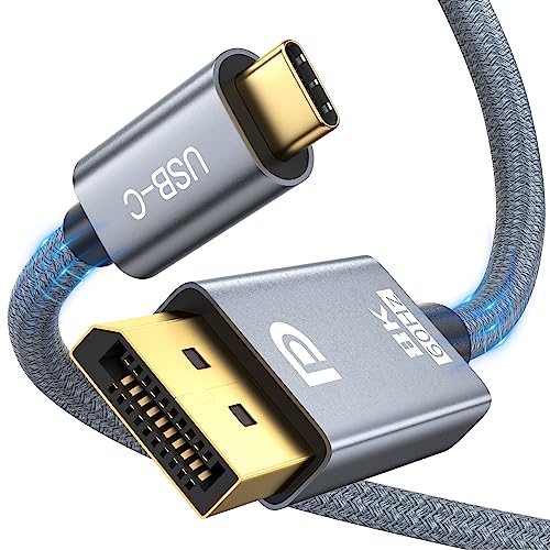 ULT-WIIQ USB C Kabel DisplayPort 1.4 8K@60Hz 4K@144Hz/120Hz 5K@60Hz, 2K@240Hz/144Hz 32,4Gbps Thunderbolt 3/4 zu DisplayPort 1.4 Kompatibel mit M1, MacBook Pro/Air, iPad Pro, Dell XPS 15 3M von ULT-WIIQ