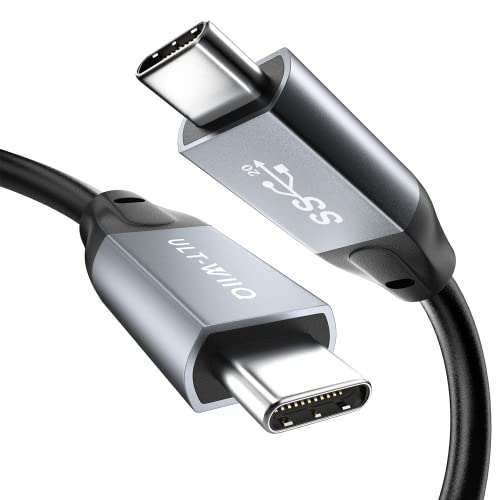 USB C Kabel 20Gbps 100W, USB 3.2 Gen2x2 Datenkabel, Ultra Flexibles Videokabel 5K/4K @60Hz Kompatibel mit MacBook Pro Air, Dell XPS, Samsung S22 S21 S10, OTG, USB-C Monitor (2m) von ULT-WIIQ