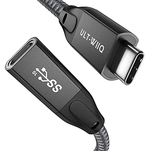 USB C Verlängerungskabel 10Gbps 100W, USB Type C Verlängerung Unterstützt USB 3.2 Gen2 USB 3.1, PD 3.0 QC 4.0, 4K@60Hz HDR Videoübertragung für MacBook M1 M2, XPS 15/13, Hub, Laptop, Monitor (2M) von ULT-WIIQ