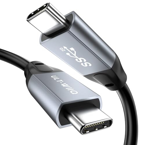 USB C auf USB C Kabel 100W, 20Gbps Ultra Flexible USB 3.2 Gen2x2 Datenkabel, PD 5A Schnellladekabel, 4K @ 60Hz Videokabel für MacBook Pro Air, Dell XPS, OTG, USB-C Monat itor (0.5 m) von ULT-WIIQ