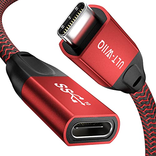 USB Typ C, USB C 3.1 Gen2 10Gbps PD 100W 5A Schnellladekabel mit Video- und Audioübertragung 4K@60Hz für MacBook Pro, iPad Pro, Samsung S22 S20 T5 T7 X5, Steam Deck (0,2 m) von ULT-WIIQ