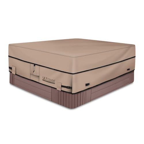 ULTCOVER wasserdichte quadratische heiße Wannen-Abdeckung des Polyester-600D im Freien deckt 76 x 76 ab von ULTCOVER