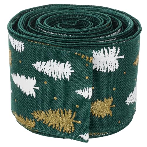 ULTECHNOVO Weihnachtsdekorband DIY Geschenkbänder Für Boxen Weihnachtsband Für Kranz Banddekoration Für Feiertage Bastelbänder Zum Selbermachen von ULTECHNOVO