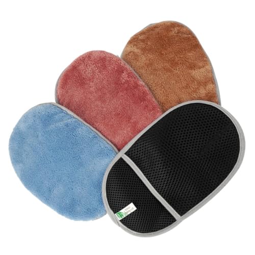 ULTECHNOVO 1 Satz Autowaschhandschuhe Auto Polster Reinigen Auto Polster Reinigung Autowaschen Wischhandschuh Autoreinigung Handtücher Küchenhandschuh Waschhandschuh Waschen Mesh-Tuch 4 Stück von ULTECHNOVO