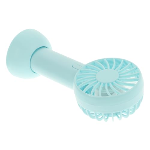 ULTECHNOVO 1 Set Handventilator Kühlung Kleiner Kabelloser Reise Akku Mini Tragbarer USB Ladeventilator Sommerventilator USB Desktop Himmelblauer Kunststoff von ULTECHNOVO