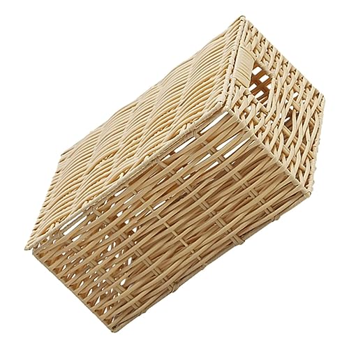 ULTECHNOVO Gewebter Aufbewahrungskorb Aus Beige Für Haushalt Kleinigkeiten Lagerung Korb Spielzeug-organizer Multifunktional Leicht Zu Bewegen von ULTECHNOVO
