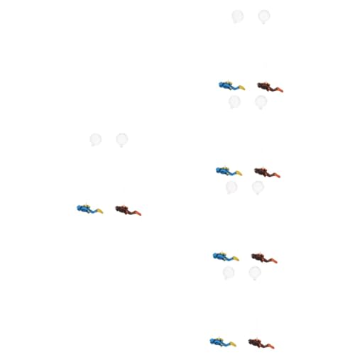 ULTECHNOVO 10 Sätze Schwebende Dekokugeln Simulation Taucherfigur Taucher Im Aquarium Dekorationen Für Aquarien Schatz Aquarium Ornament Taucherdekor Fisch Groß Harz Colorful von ULTECHNOVO