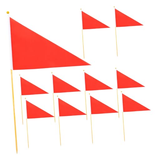 ULTECHNOVO 10 Stück Dreieck markierungsfahnen mit Robusten Bambusstäben Wetterfeste Garten Flaggen für Baustelle Grünflächen Leicht zu Platzieren Auffällige Signalfarben für Einfache ULTECHNOVO 10 Stück Dreieck markierungsfahnen mit Robusten Bambusstäben Wetterfeste Garten Flaggen für Baustelle Grünflächen Leicht zu Platzieren Auffällige Signalfarben für Einfache von ULTECHNOVO