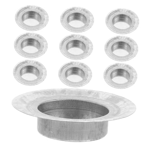 ULTECHNOVO Künstlerisches Kerzendeckel-einsatzset Für Gläser 10-teilig Metall-glashalter-einsätze Für Wohnzimmer Und Küche von ULTECHNOVO