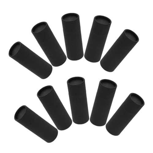 ULTECHNOVO 10 Stück Runde Kartonröhren mit Kappen Vielseitige Verpackungsbehälter aus Kraftpapier für Tee Kerzen Bastelbedarf Ätherische Öle Platzsparende Aufbewahrung Leicht und Tragbar von ULTECHNOVO