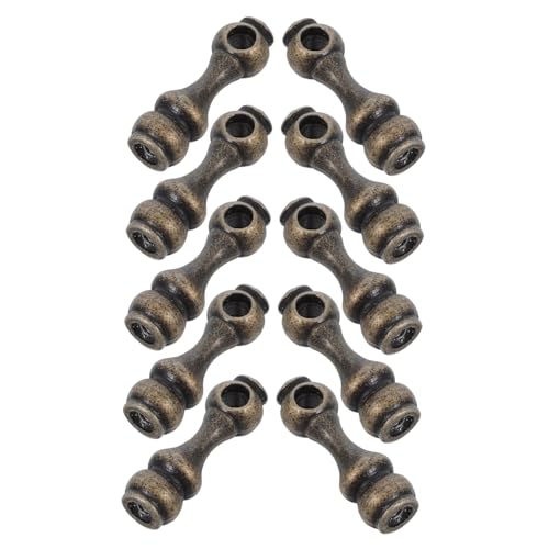 ULTECHNOVO 10 Stück Weinzählerverbindungsteile Möbelspindeln Ersatzhardware Kabinettsanschlüsse Universelle Möbeleckverbinder Zaunpfostenverbinder Polverbinder Aus Metall Zinklegierung von ULTECHNOVO