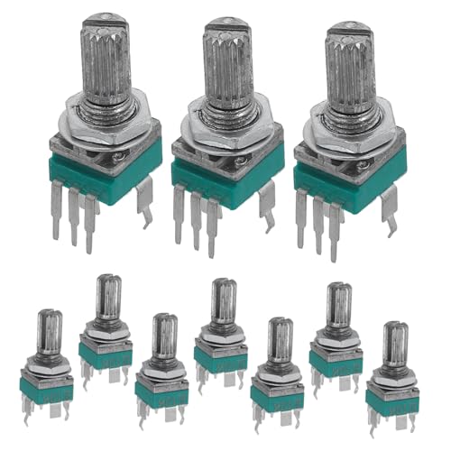 ULTECHNOVO 10 Teiliges Präzisionspotentiometer Für E Gitarre Elektronik Elektronische Komponenten Potentiometer Kit Audio Lautstärke Kegelpotentiometer Synthetische Kohlenstofffilm ULTECHNOVO 10 Teiliges Präzisionspotentiometer Für E Gitarre Elektronik Elektronische Komponenten Potentiometer Kit Audio Lautstärke Kegelpotentiometer Synthetische Kohlenstofffilm von ULTECHNOVO