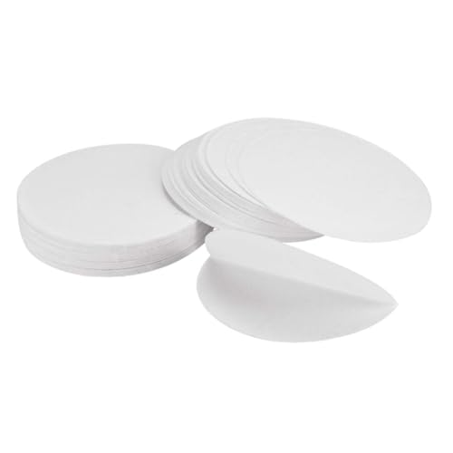 ULTECHNOVO 100 Stück Qualitatives Rundes Filterpapier Langsam Fließendes Zellulose Laborfilterpapier für Vielseitige Chemische Experimente und Laborfiltration von ULTECHNOVO