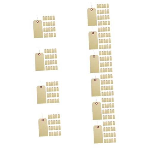 ULTECHNOVO 1000stücke Blanko-versandanhänger Mit Draht Manila-Etiketten Für Beschriftung Für Paket Und Versandzwecke Stabil Und Praktisch Beschreibbar Vielseitig Verwendbar von ULTECHNOVO