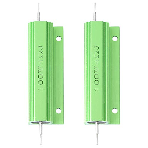 ULTECHNOVO 100W 4 Ohm Gehäuse Gewickelte Widerstände Aluminium Aluminium Gehäuse Frequenzumrichter Leistungswiderstand Schraubgewindegehäuse Montiert 2St von ULTECHNOVO