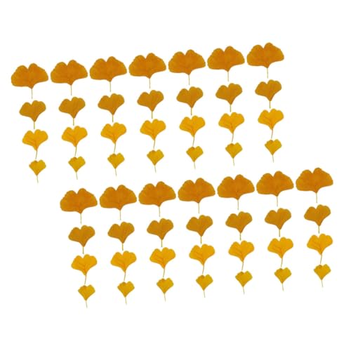 ULTECHNOVO 108 Stück Teiliges Künstliche Ginkgo Realistische Simulation Dekorative Deko für Tisch Wand Hochzeit und Festlichkeiten Natürliche Vielseitig Einsetzbar von ULTECHNOVO