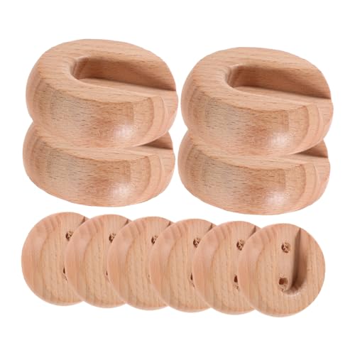 ULTECHNOVO 10stücke Schrankstangenhalter Aus Holz Für Kleiderstangen Wandhalterung Für Handtuchstangen Garderobenständer Stabil Und Langlebig Für Verschiedene Hängedesigns von ULTECHNOVO