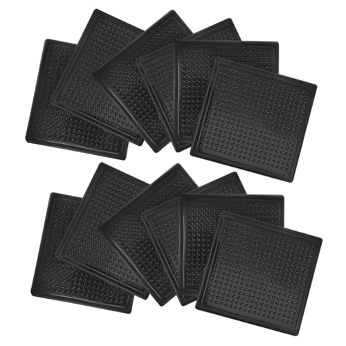 ULTECHNOVO 12 Stck rutschfeste Teppichaufkleber Waschbare Teppichgripper für Hartböden Wiederverwendbare Rutsch Matten Quadratisch Einfache und Anwendung von ULTECHNOVO