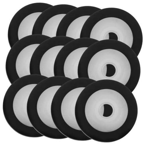 ULTECHNOVO 12 Stück Teiliges Pinch Roller für Kassettenspieler und Videorekorder Langlebige Gummi audioband walzen Ersatzrollen für Tonbandgeräte und Radios Präzise Gefertigt Kompatibel mit von ULTECHNOVO