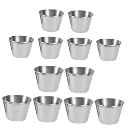 ULTECHNOVO 12 Stück Teiliges Soßenbecher Gesundes Dickwandiges Material Vielseitig Einsetzbar für Salat Dips und Saucen Geeignet für Zuhause Restaurant und Outdoor von ULTECHNOVO